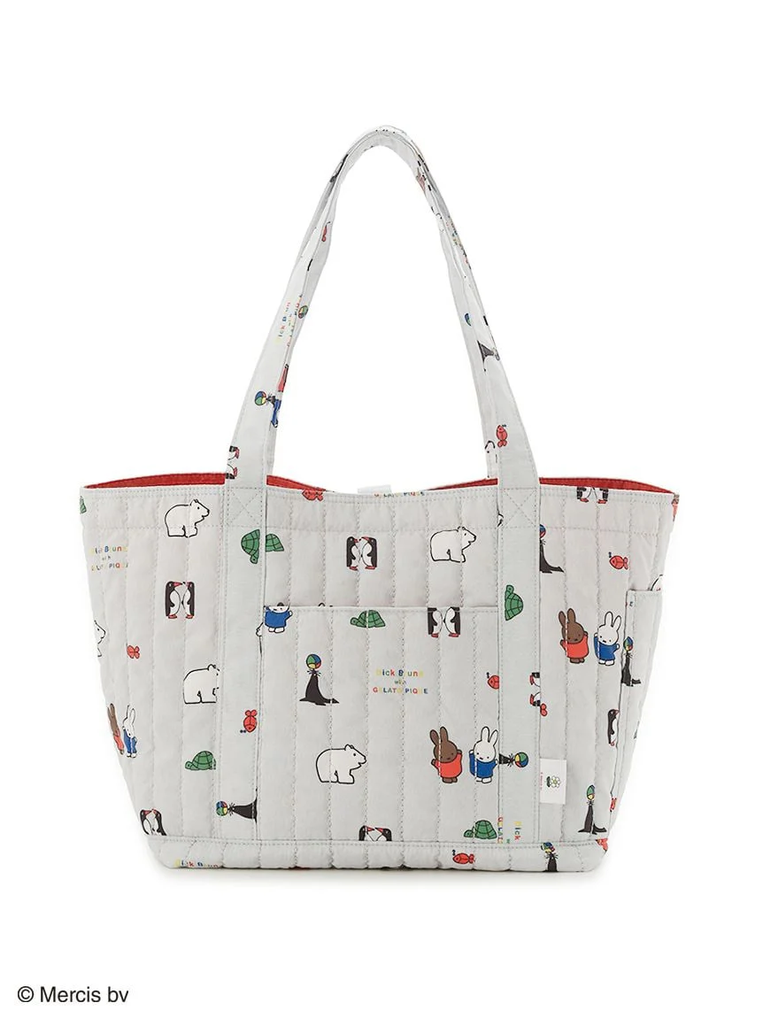 【Dick Bruna】Quilted All-Over Print Mama Bag