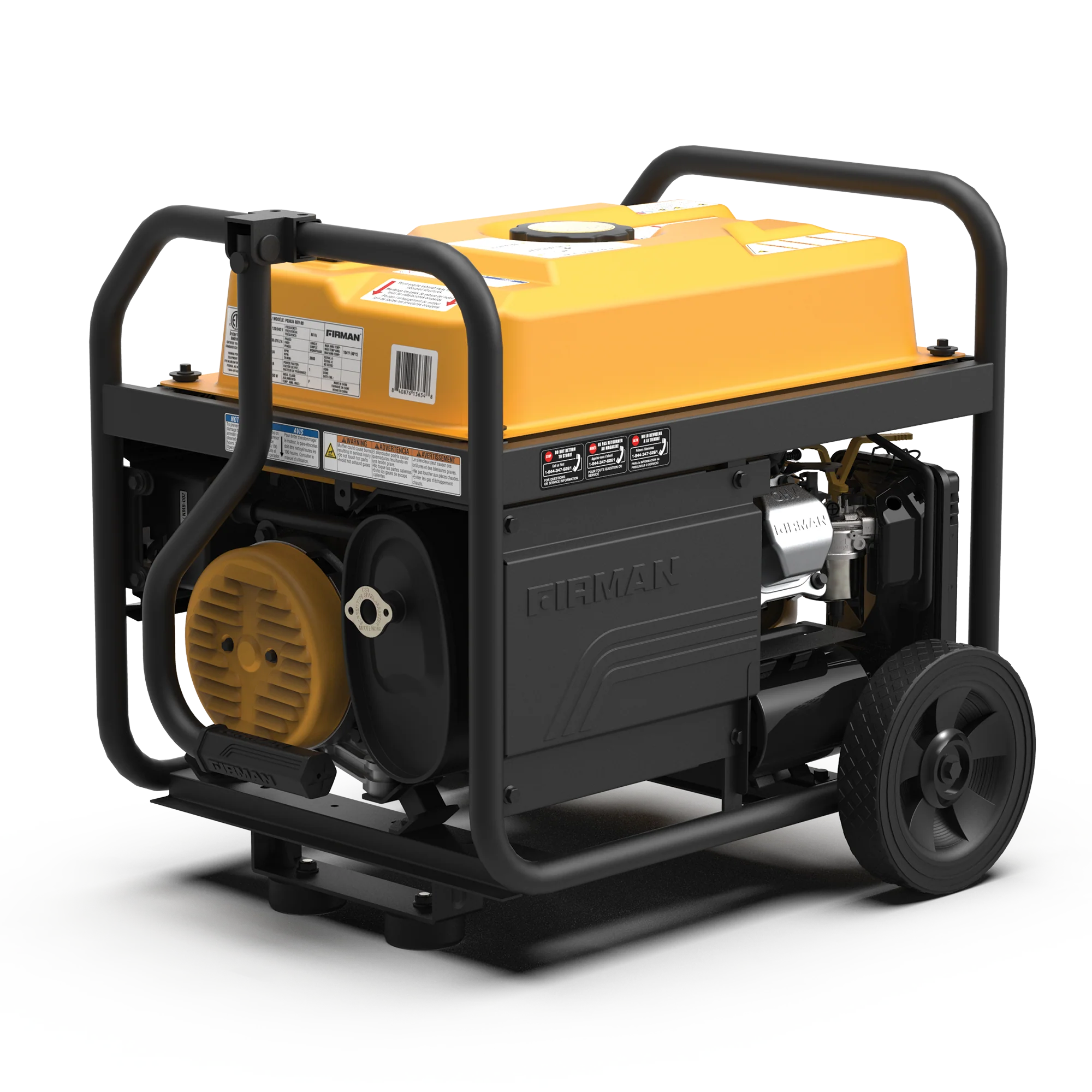 Gas Portable Generator 4550W Recoil Start 120/240V with CO ALERT