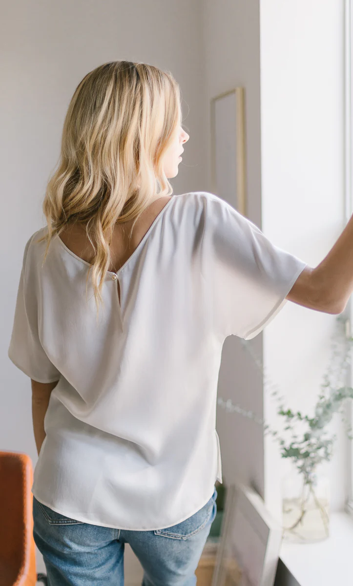 Verona Reversible Silk Blouse