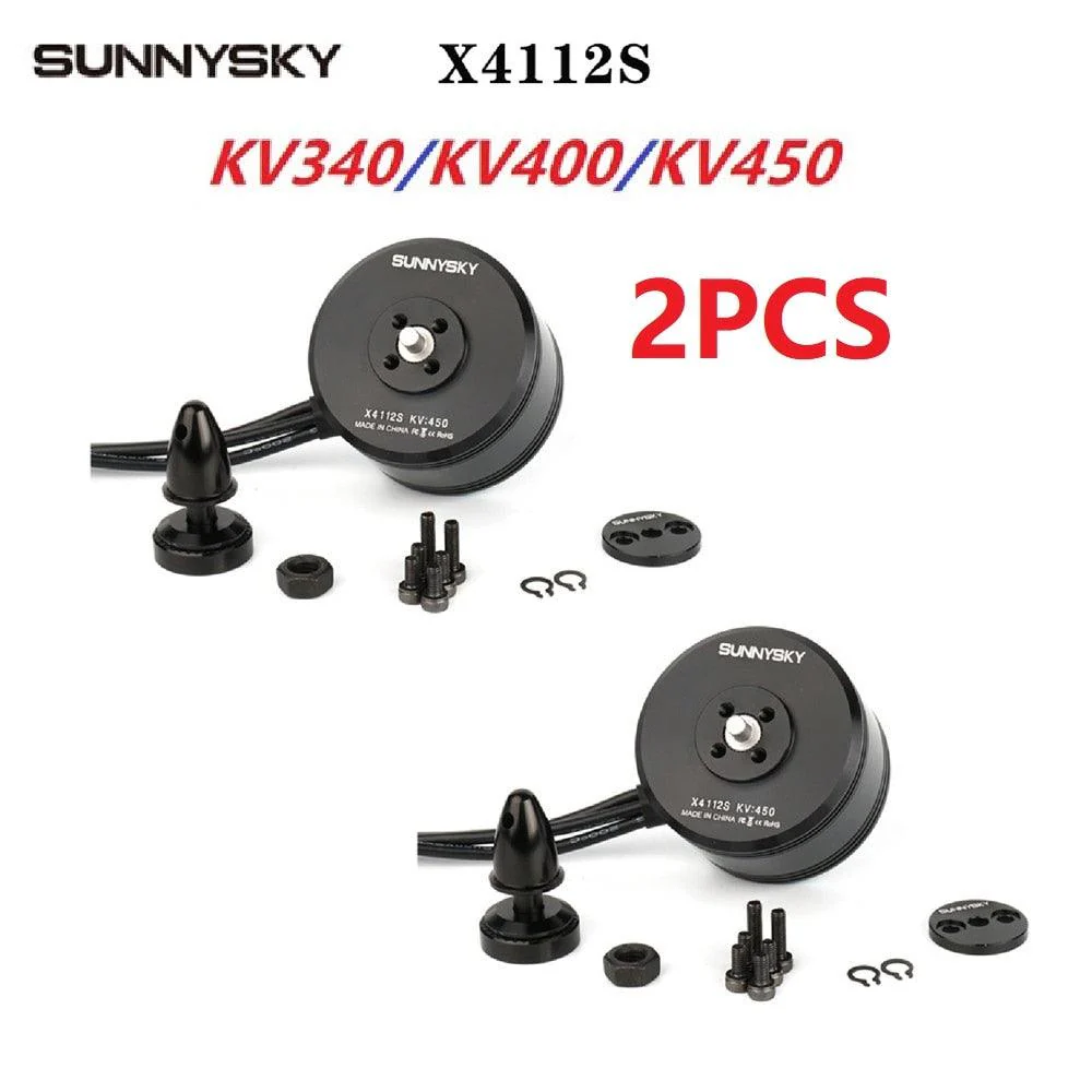 2PCS SUNNYSKY X4112S Motor - 340KV/400KV/450KV Outrunner Brushless Disc Motor for Makeflyeasy Fighter Freeman Multi-rotor Aircraft