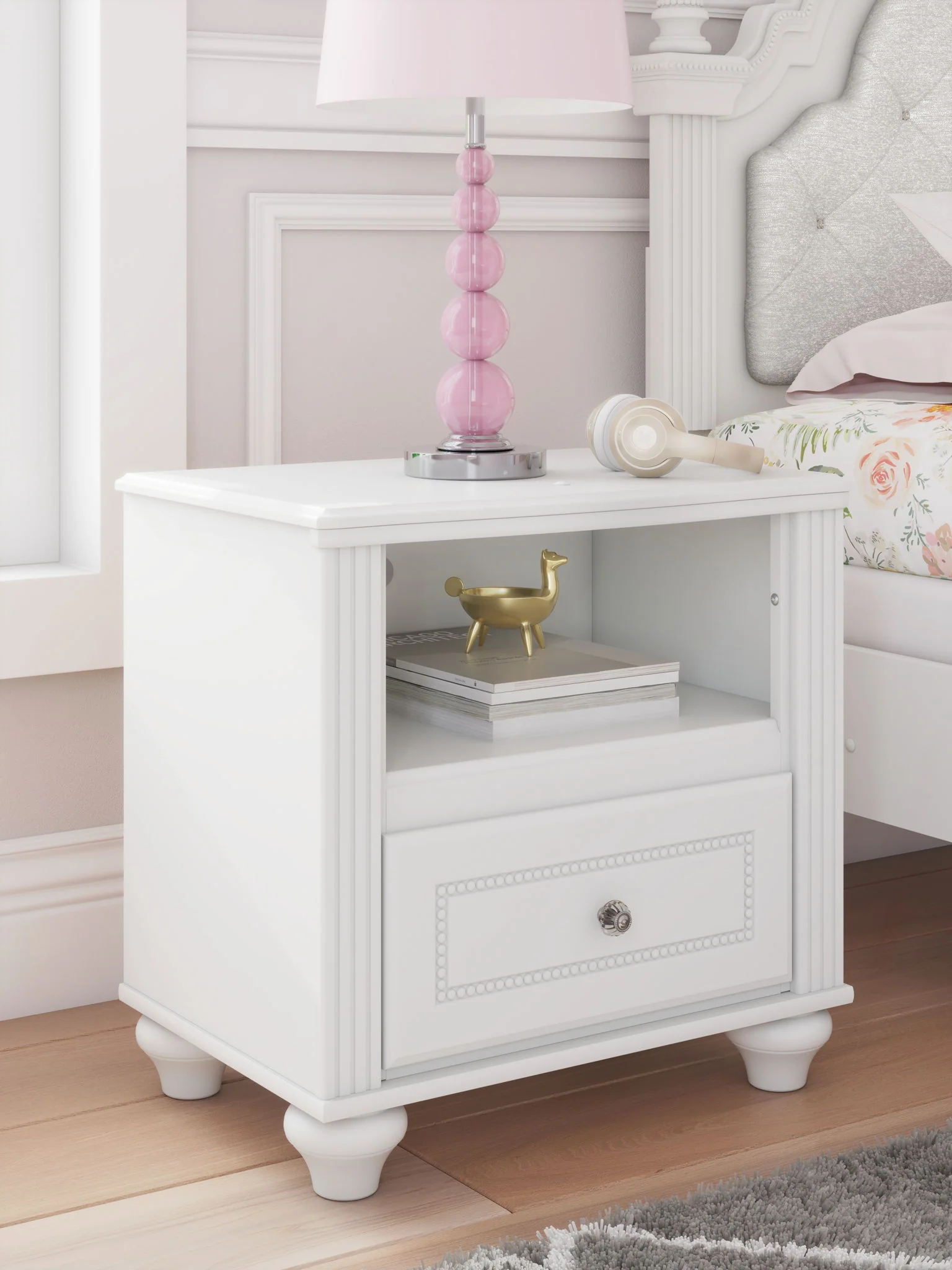 Kozlani - One Drawer Night Stand - White