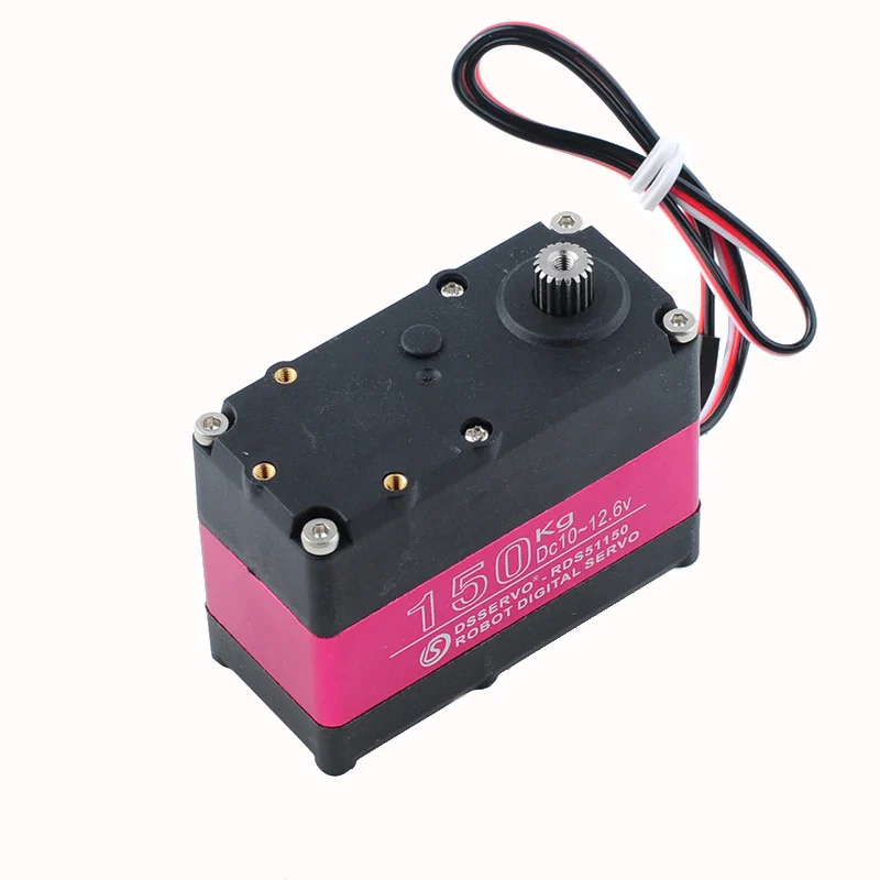 DSServo 4 Sets RDS51150 150KG Digital Servo Full Metal Gear 180 270 Degree Double-shaft IP66 RC Servo Motor for RC Car Robot