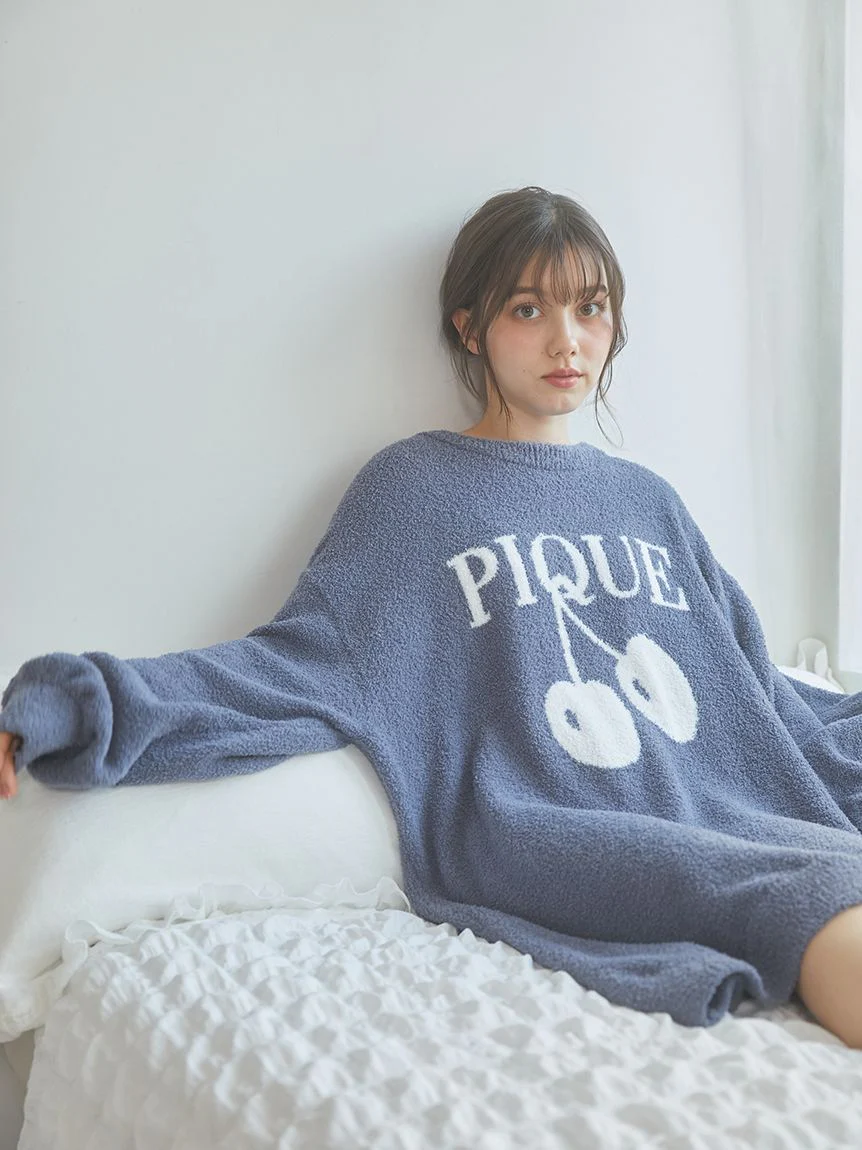 Baby Moco Cherry Jacquard Sweater Dress