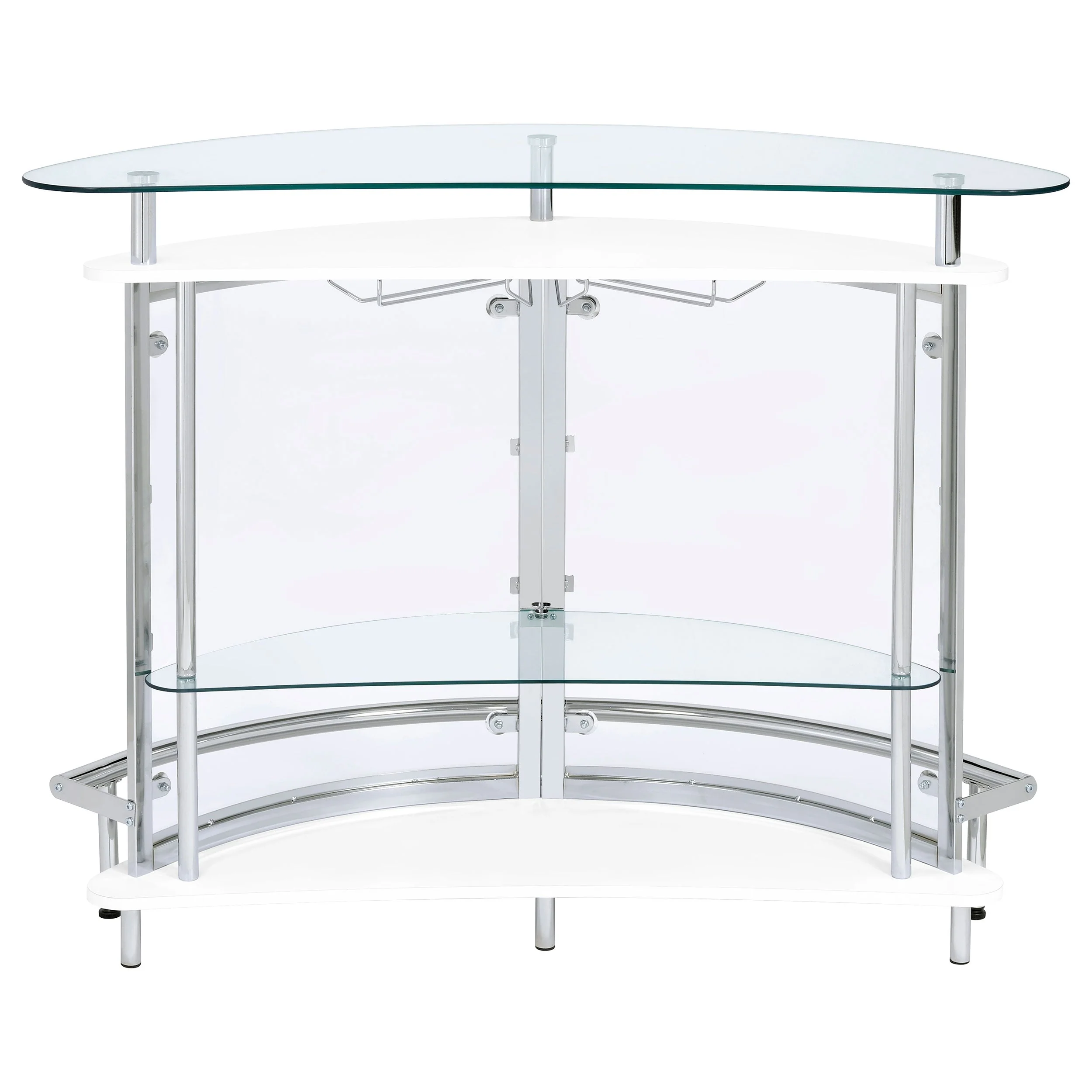 Amarillo Freestanding Glass Top Home Bar Wine Cabinet