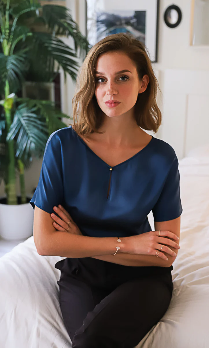 Verona Reversible Silk Blouse