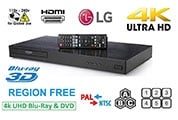 LG UP870 / UBK80 Region Free 4K Blu-ray Player