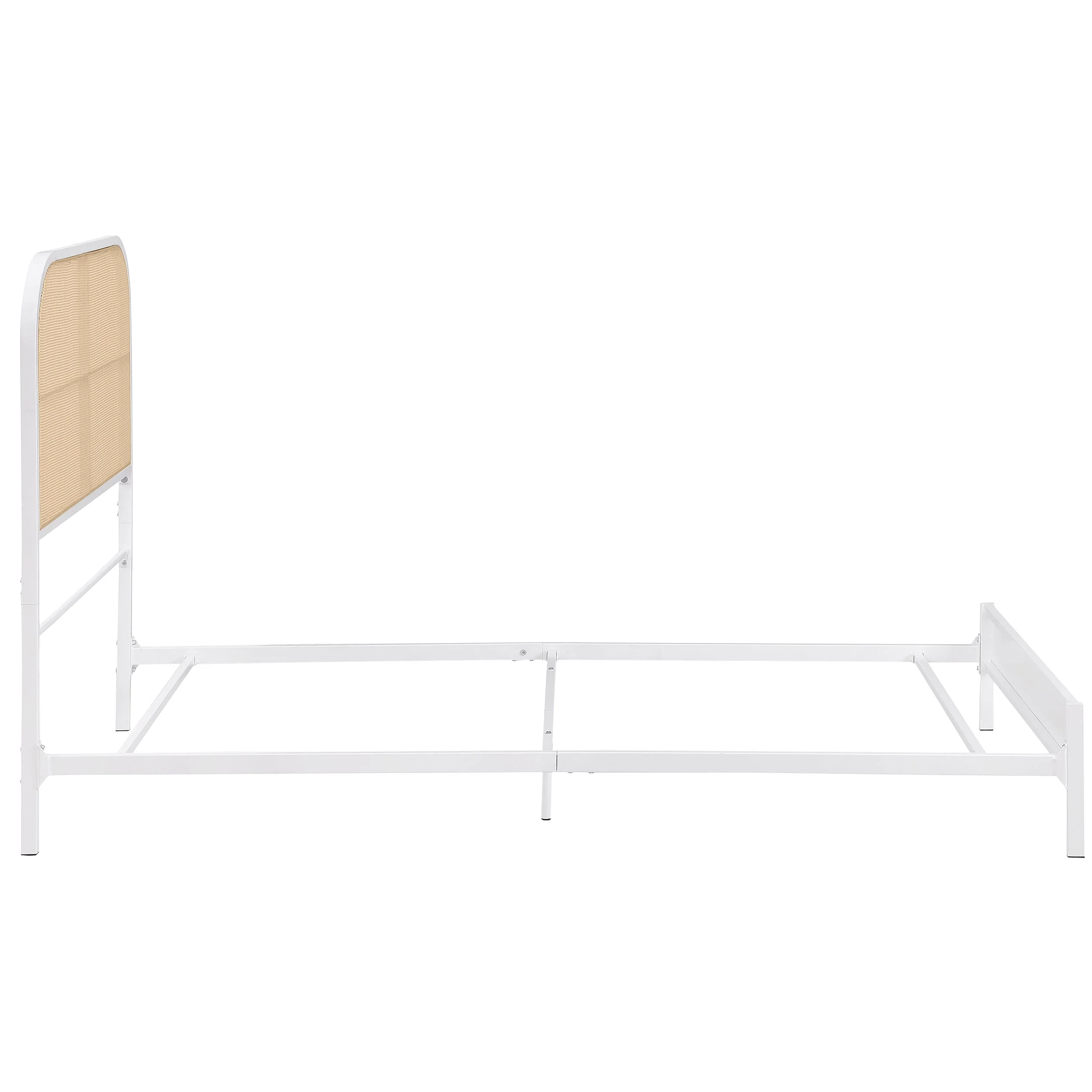 Amherst Radio Weave Rattan Metal Bed Black