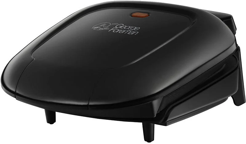 George Foreman Two Portion Compact Grill 220 240 volts - Black