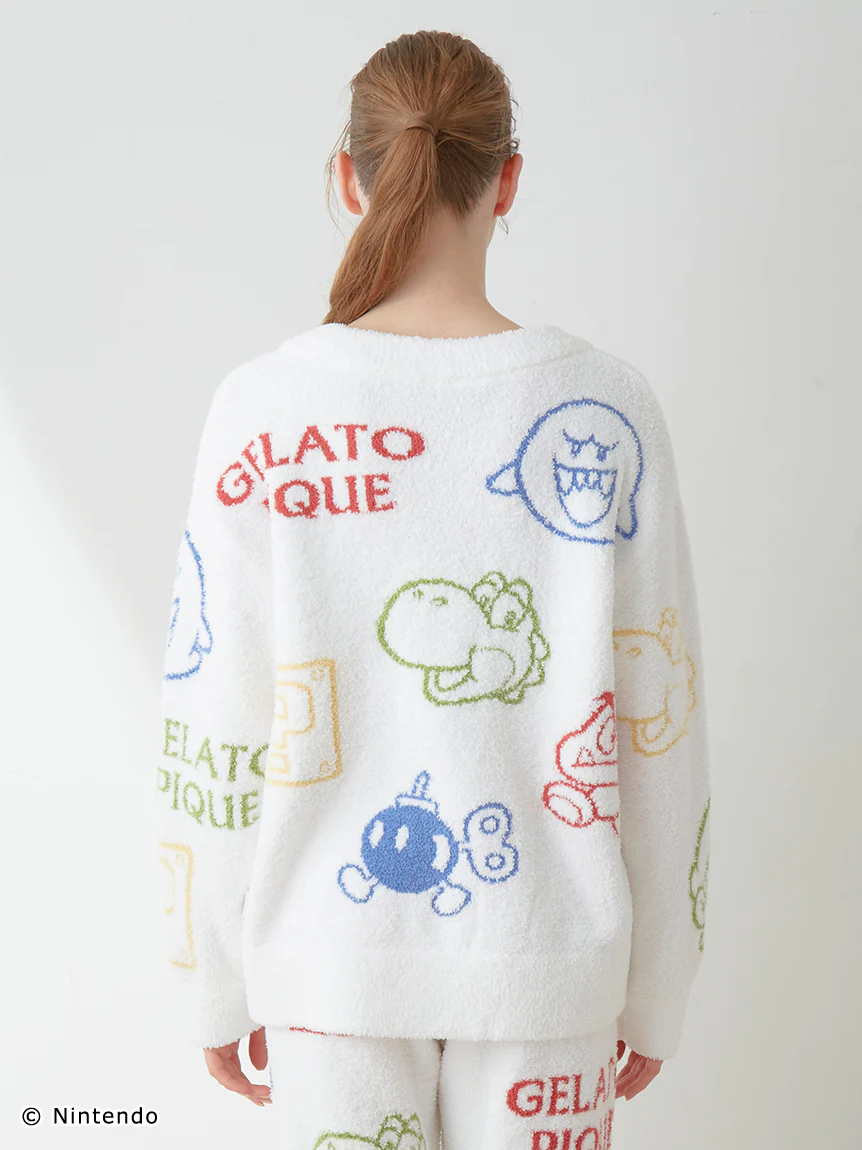 SUPER MARIO™️ WOMENS Baby Moco Character Patterned Jacquard Cardigan