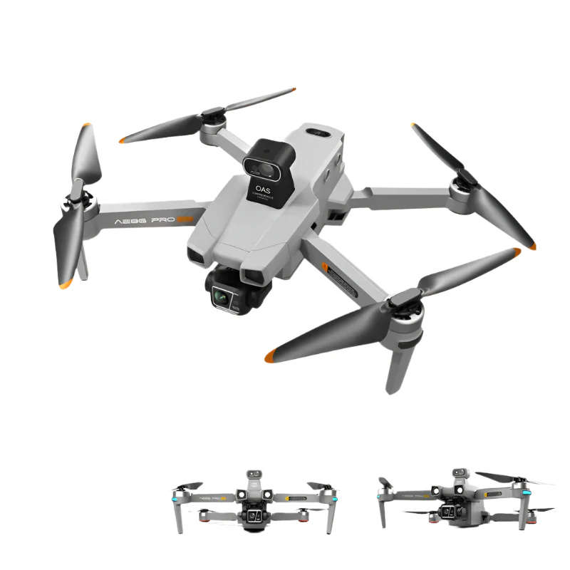 AE86 Pro Max Drone - GPS 4K HD Camera Three Axis Mechanical Pan Tilt Camera Brushless Laser Obstacle Avoidance GPS Drones toys