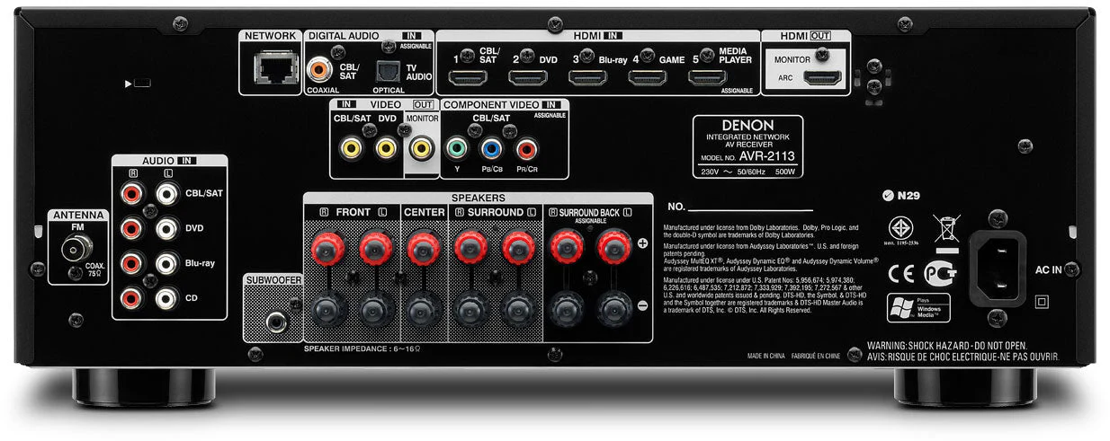 Denon AVR-2113 220 Volt AV Receiver