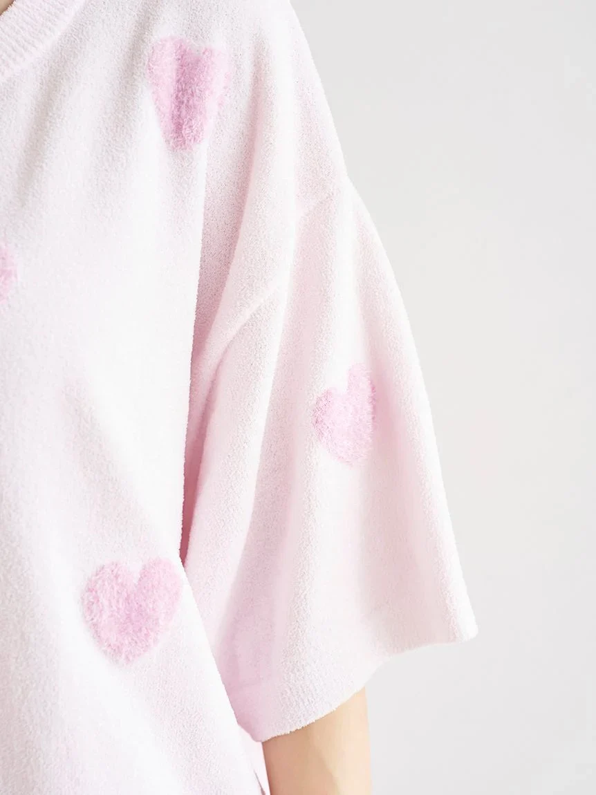 Heart Jacquard Pullover
