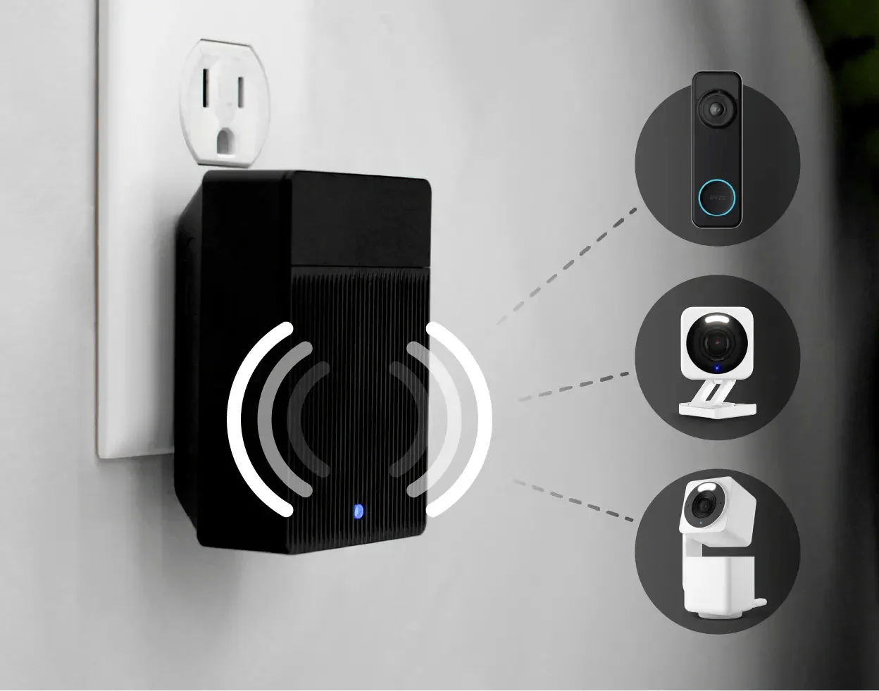 Battery Video Doorbell + Palm Lock
