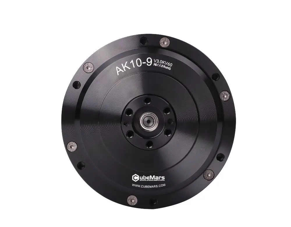 CubeMars AK10-9 V3.0 Robotic Actuator – 53Nm Peak Torque, KV60, Dual Encoder, 48V FOC Drive Robot Motor