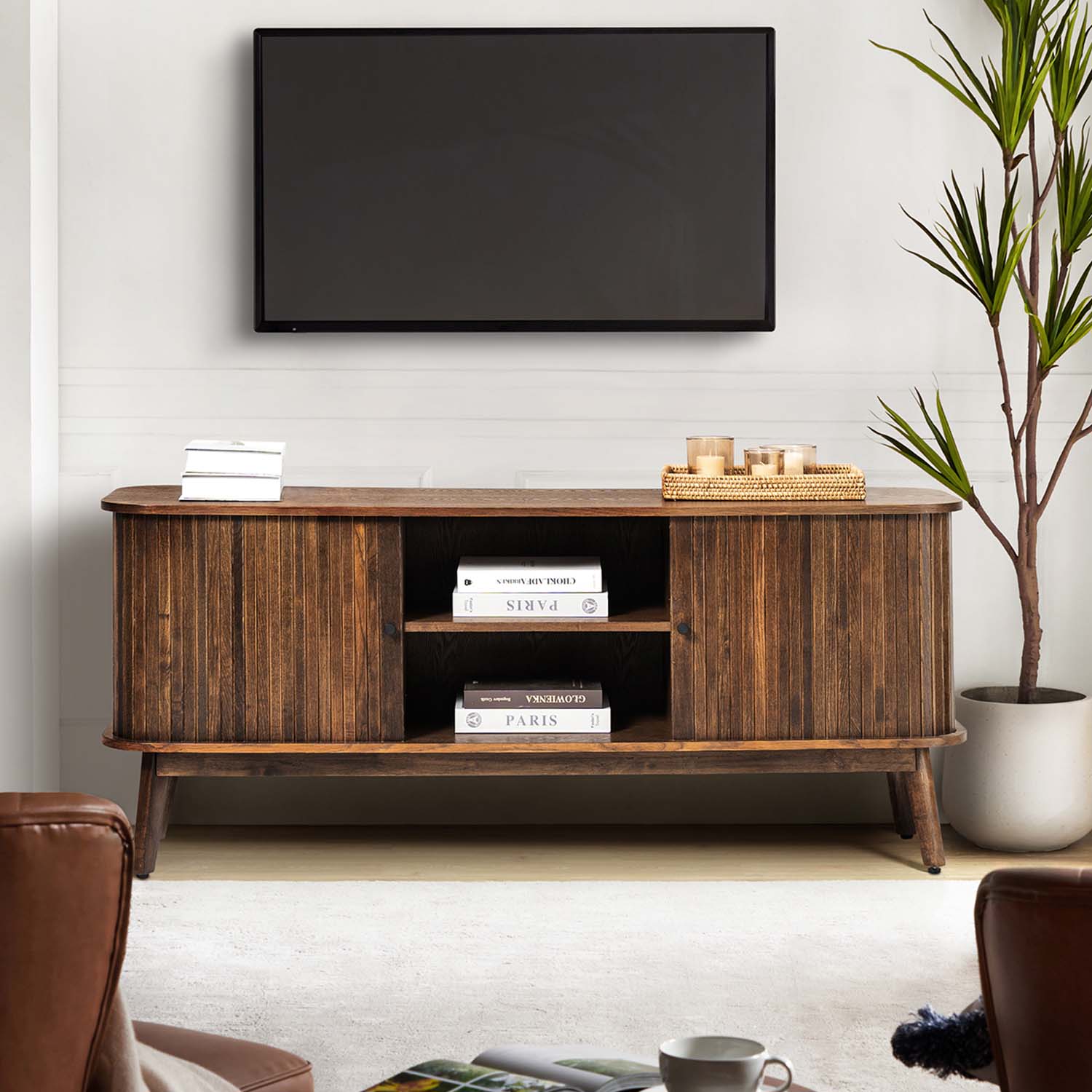 Armin TV Stand in Walnut