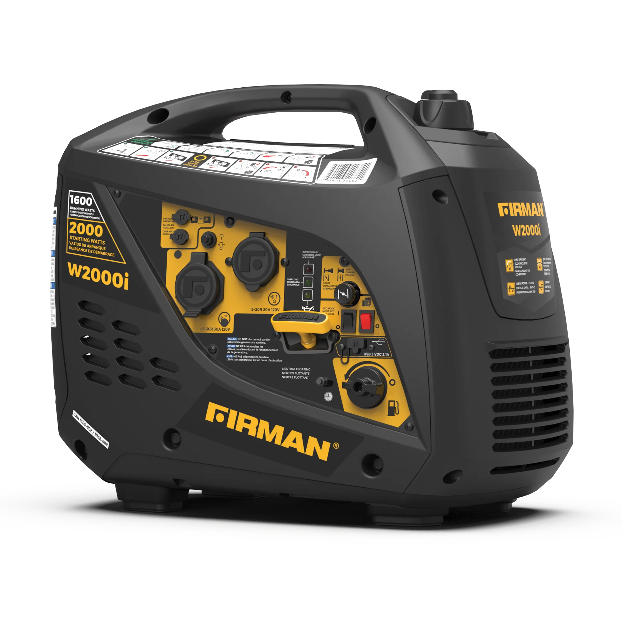 Inverter Portable Generator 2000/1600W Recoil Start