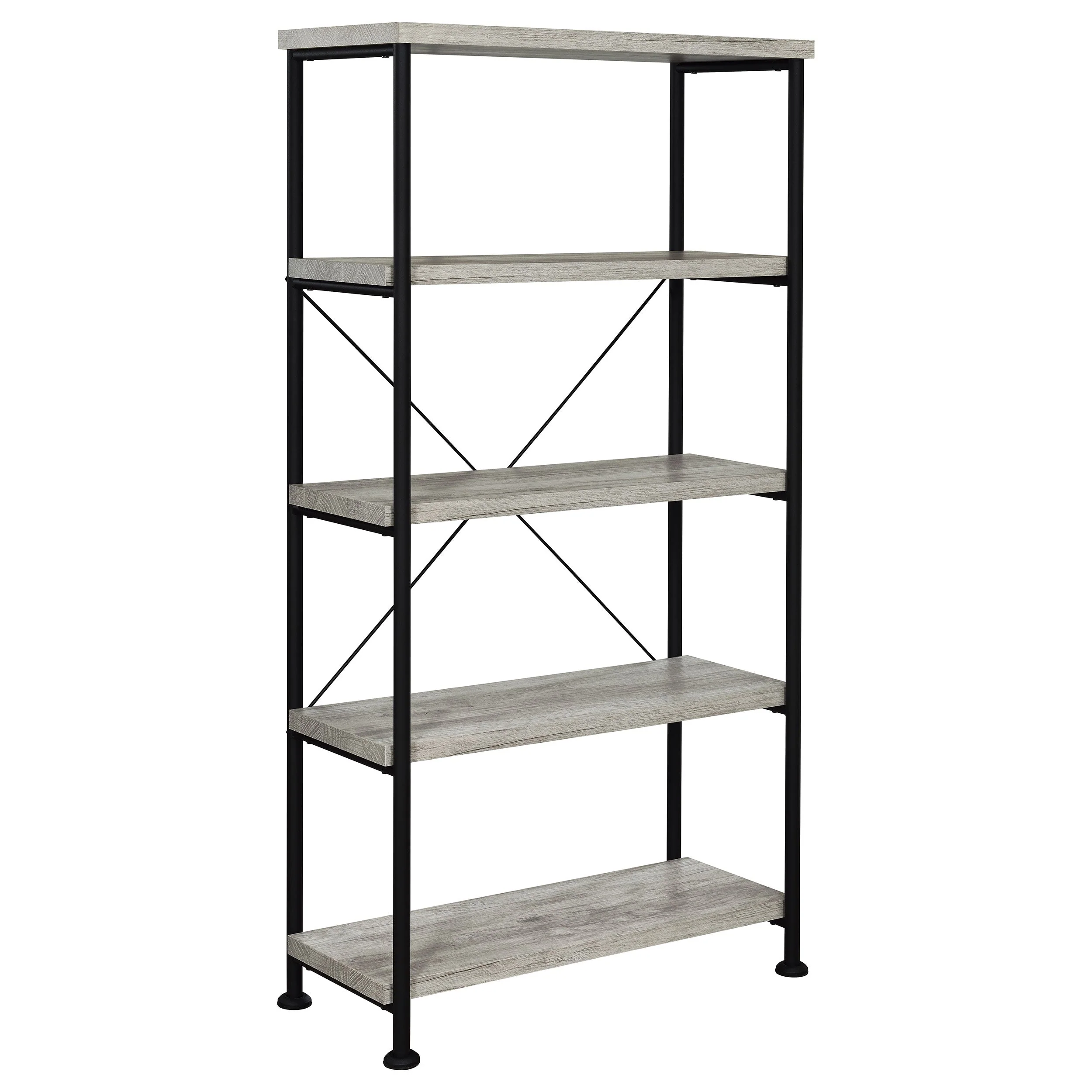 Analiese 63-inch 4-shelf Bookshelf Grey Driftwood
