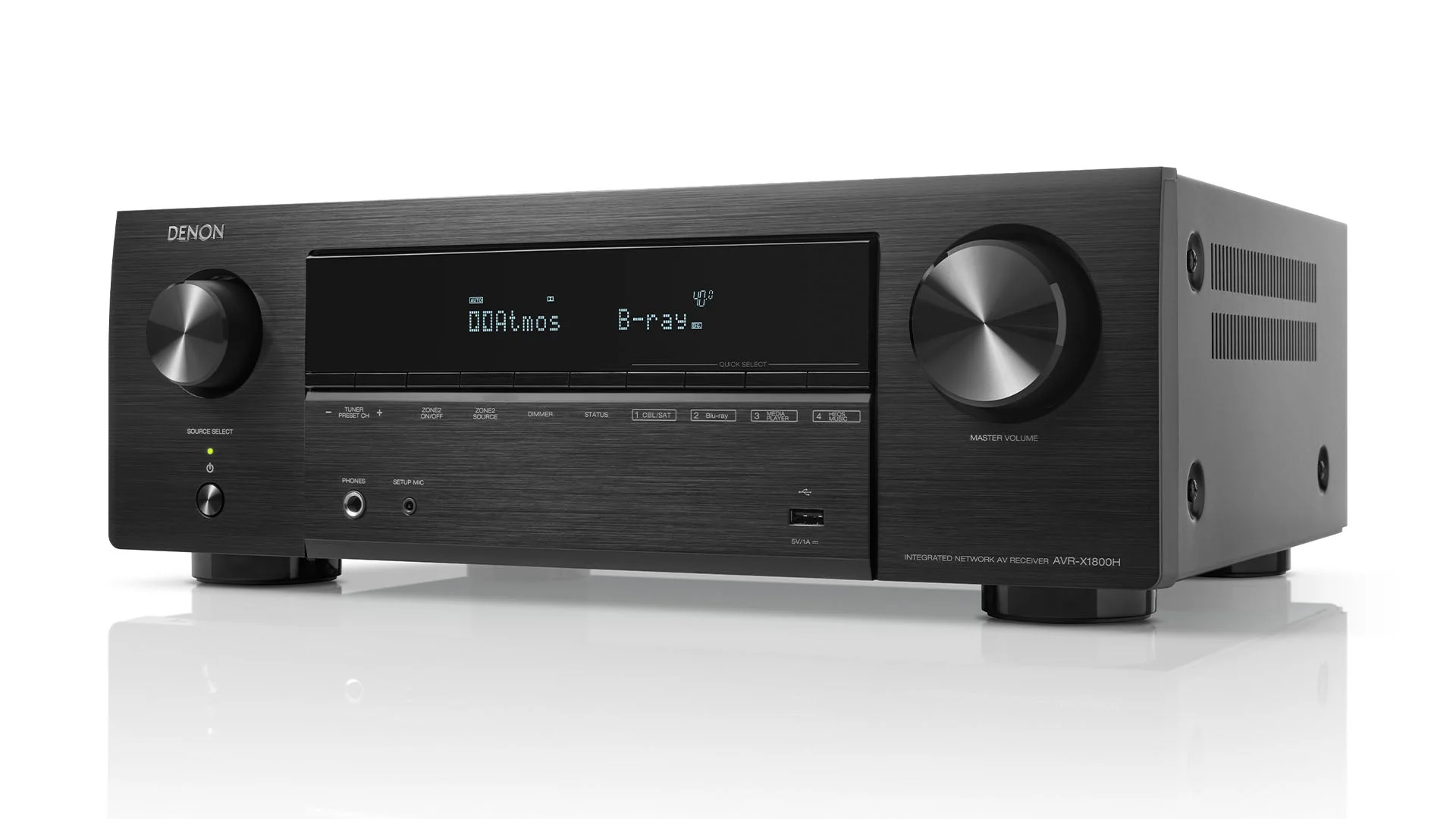 Denon AVR-X1800H 220 volt AV Receiver Amplifier 7.2 Channel 8k Bluetooth HEOS 220v 240 volt 50hz 60 hz