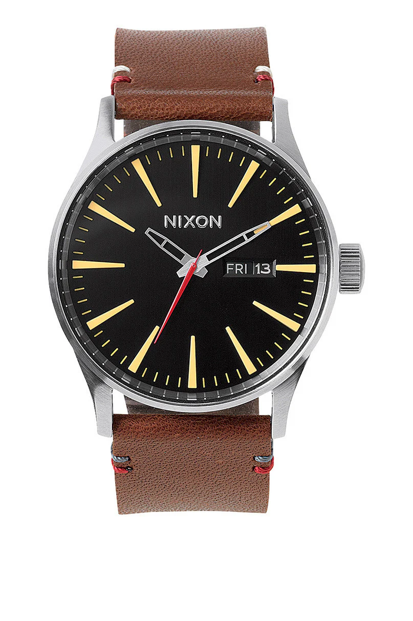Nixon Men's Sentry Leather Watch