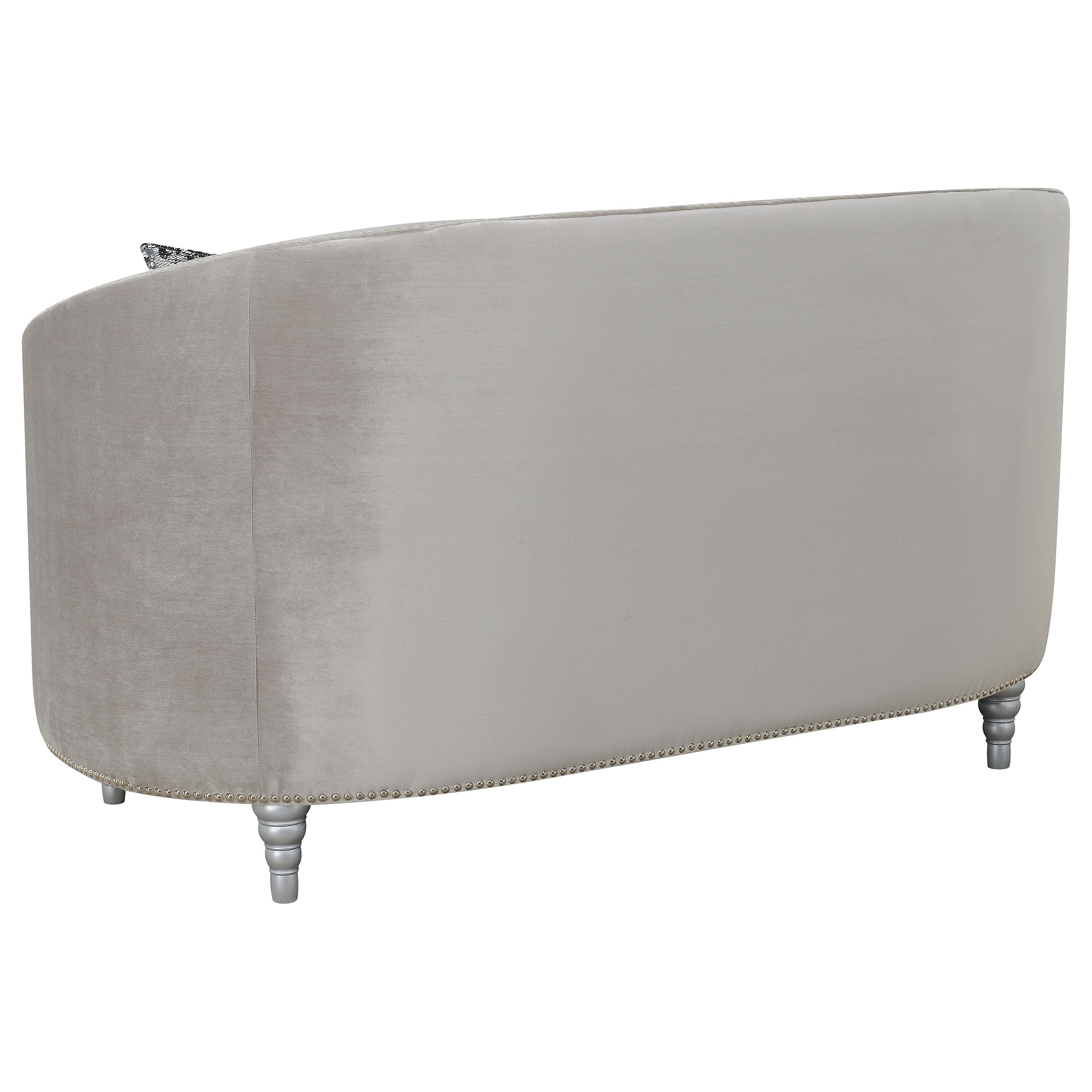 Avonlea Upholstered Sloped Arm Sofa Grey Fabric