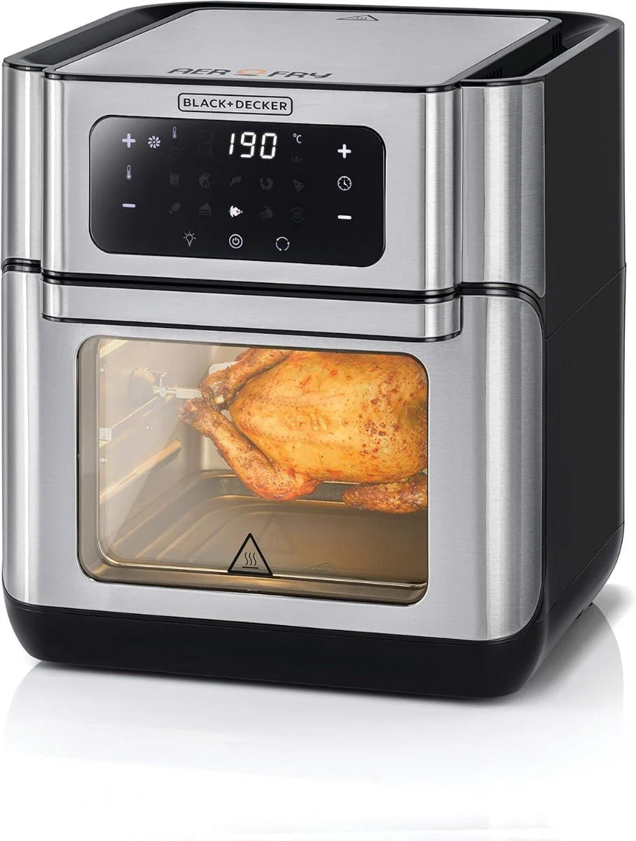 Black & Decker 220 volt air fryer oven 12 liter Digital Air Fryer 1500 watts AOF100220v
