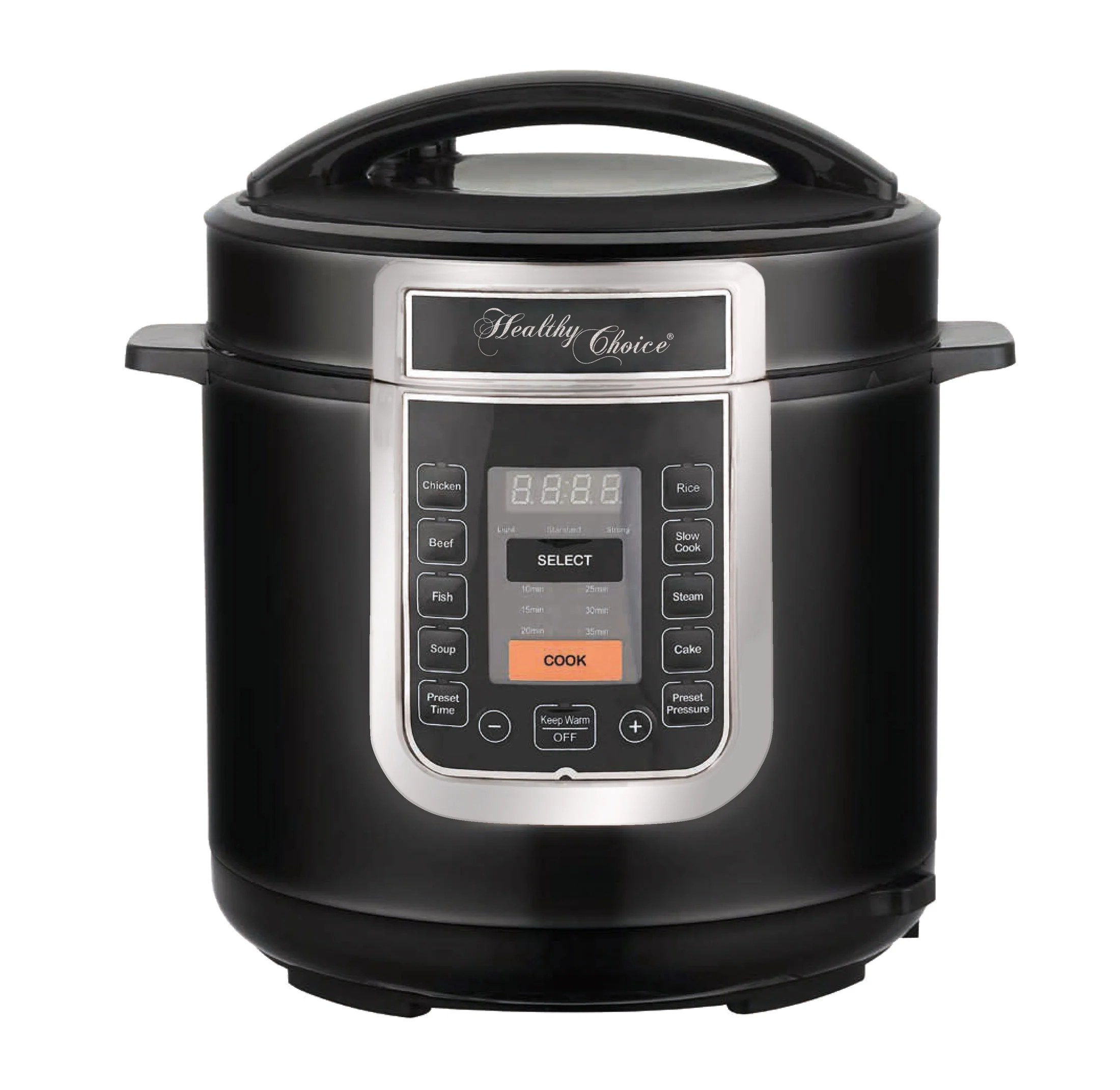 6L Electric Slow & Pressure Cooker (Black) 8 Programs, 1000W