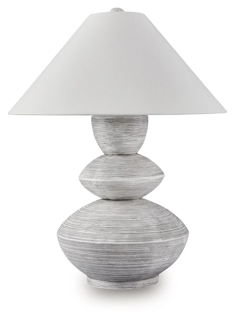 Brickdon - Poly Table Lamp - Distressed White