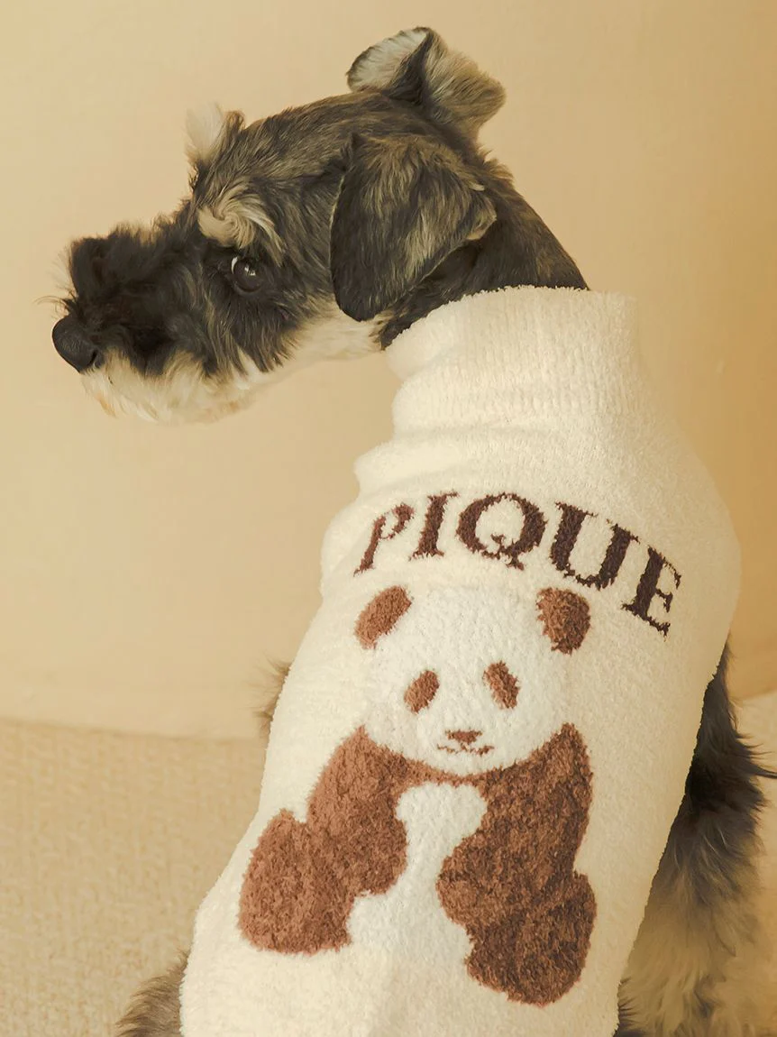 CAT&DOG Panda Jacquard High-neck Pet Clothes
