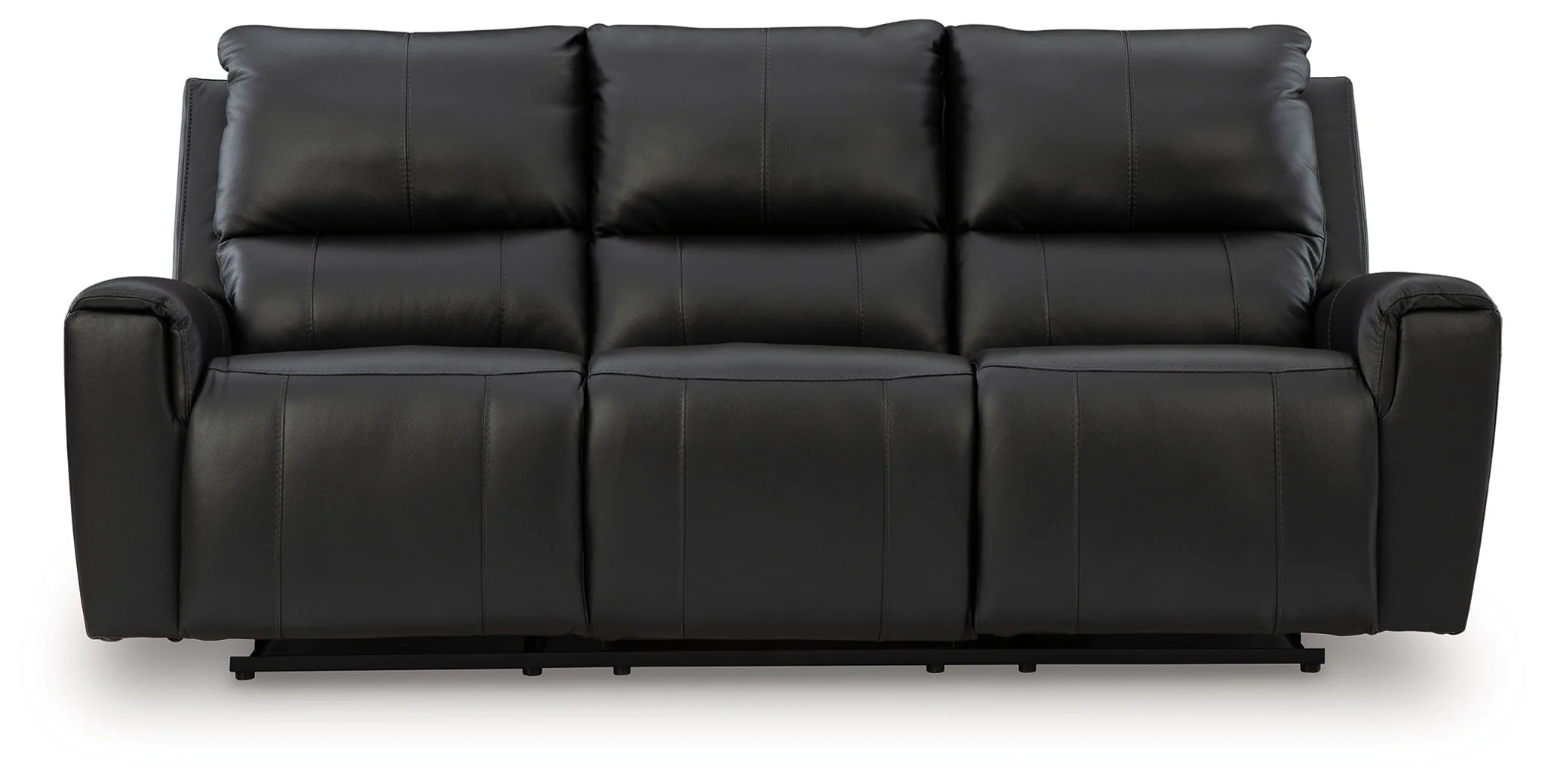 Glossmore - Reclining Sofa - Black