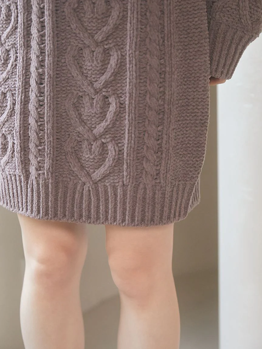 Heart Aran Knit Dress