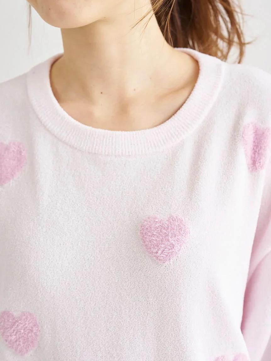 Heart Jacquard Pullover