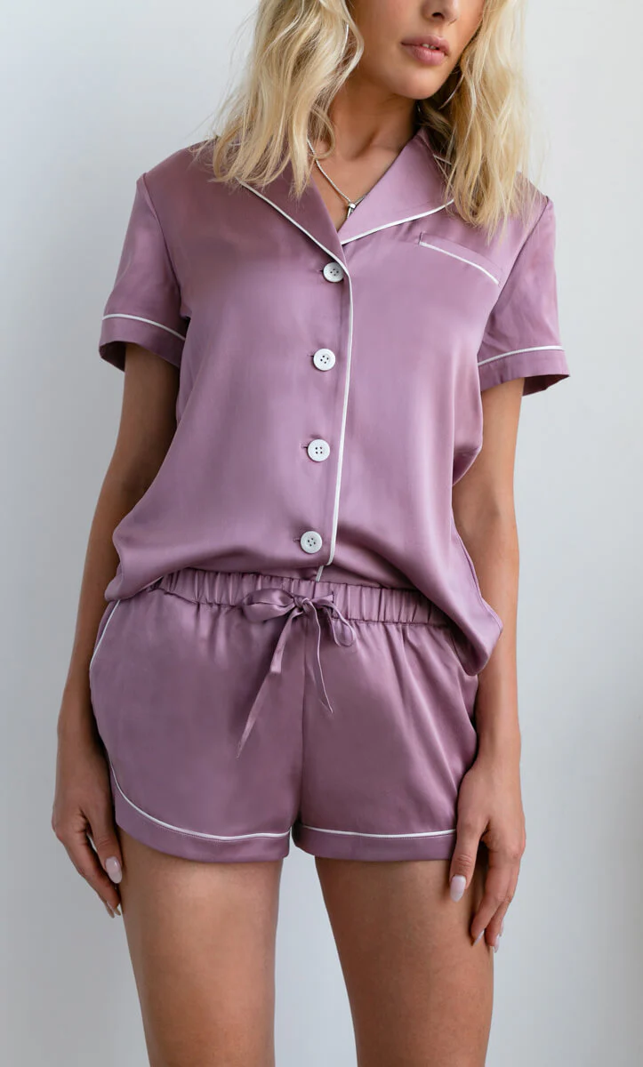 Amore Silk Pajamas - Shirt