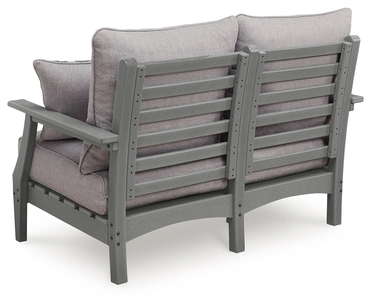 Cove Beach - Loveseat With Cushion - Gray