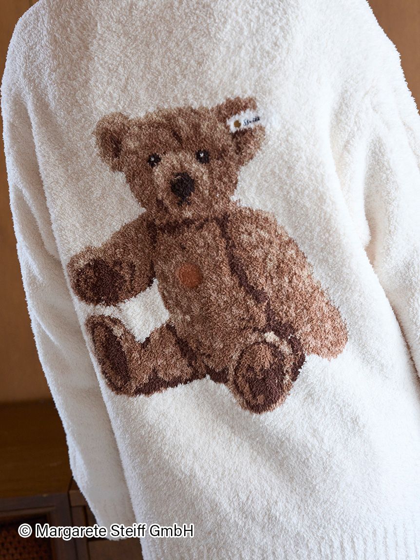 [Steiff] Unisex Powder 55PB Jacquard Cardigan