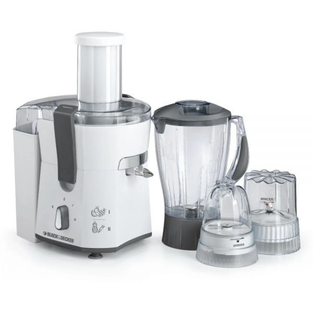 Black & Decker JBGM600 - 220V Four-in-One Juicer, Blender & Grinder