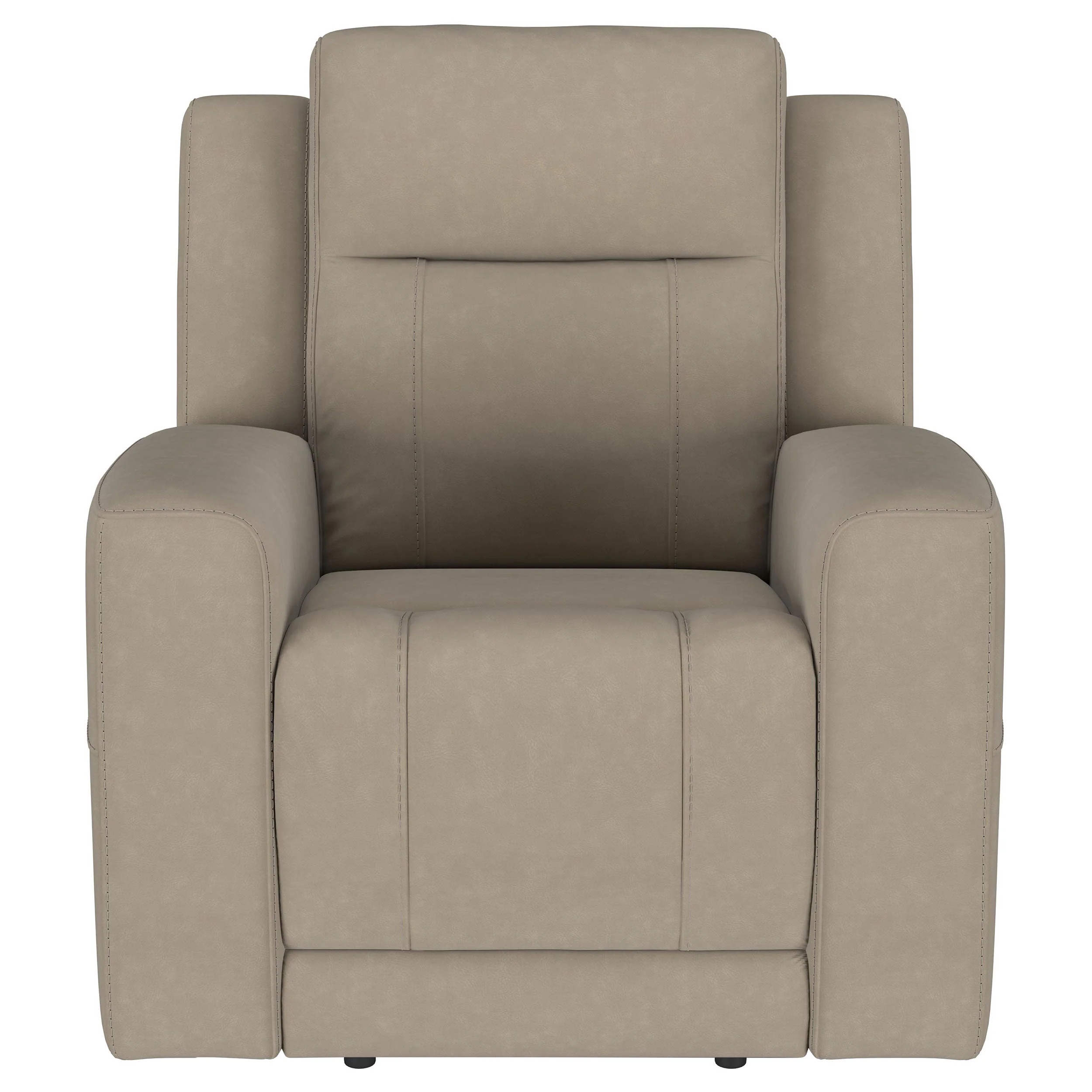 Brentwood Upholstered Recliner Chair Dark Charcoal