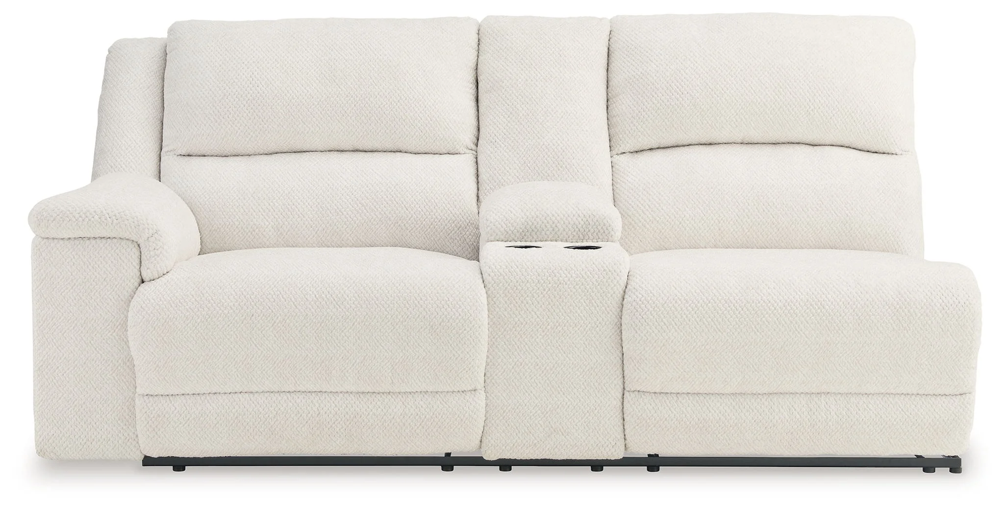 Keensburg - Laf Dbl Power Reclining Loveseat With Console - Linen