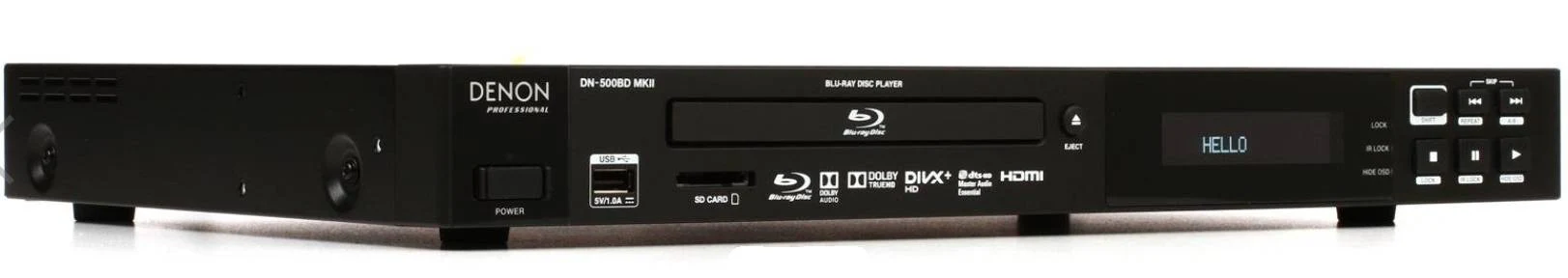Denon DN-500BD MKII Region Free Blu-ray player with Analog and Digital Audio Output Rack Mountable