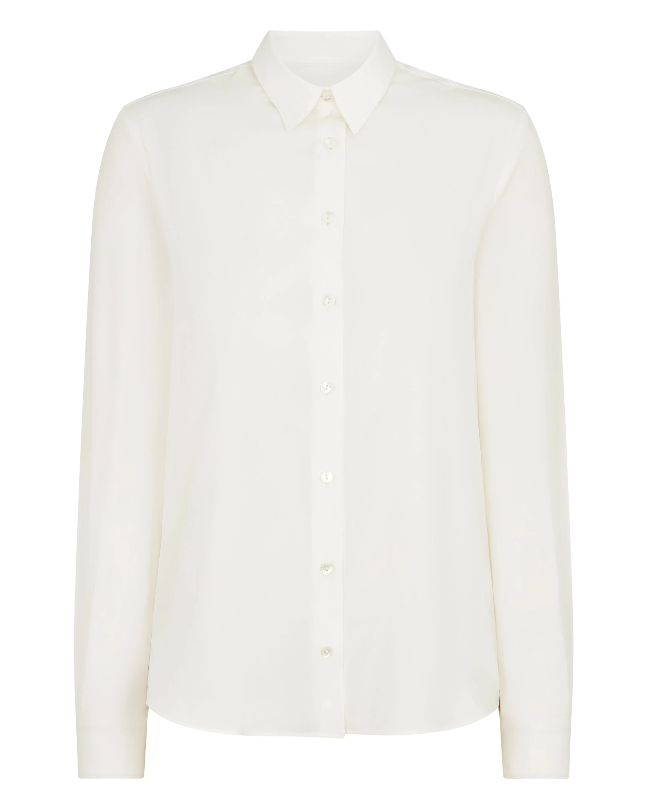 Women's Rochelle Silk Shirt White