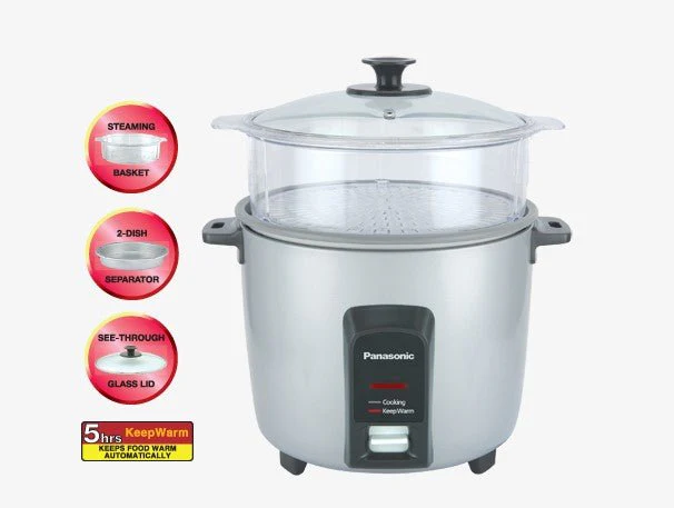 Panasonic 220 volt Rice Cooker SR-Y22 Silver Color 2.2 liter 220v 240 volts