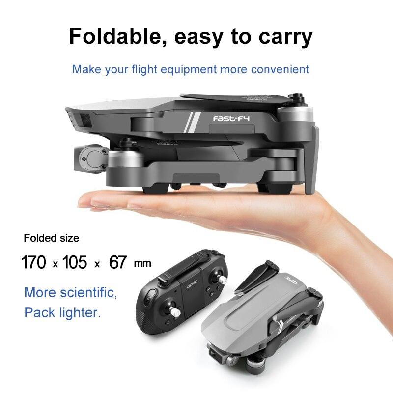 F4 Drone - 4K HD Professional 2-Axis Gimbal Brushless RC Dron GPS 5G WIFI 2KM Flight Distance FPV Foldable Quadcopter VS SG907 MAX Professional Camera Drone