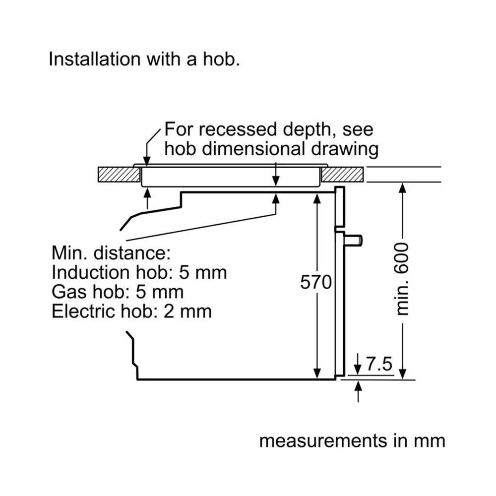 Bosch 220 volt Built in Oven HBS534BSOB 24