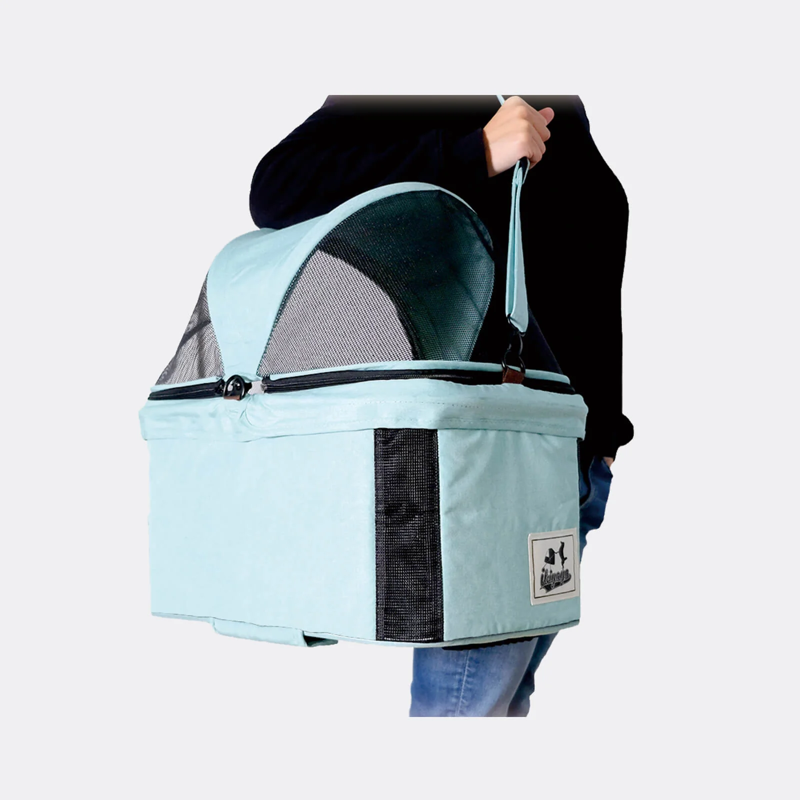 Travois 3 in 1 Pet Stroller with Detachable Carrier