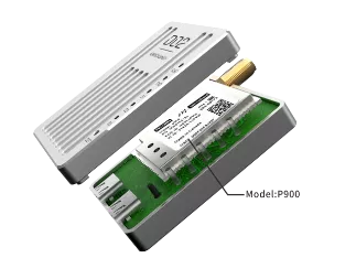 CHINOWING D02 Radio Digital Transmitter, 30–60 km Link, TTL/RS232, P900/P840, 7.4–24 V, IP53, PC Config Tool