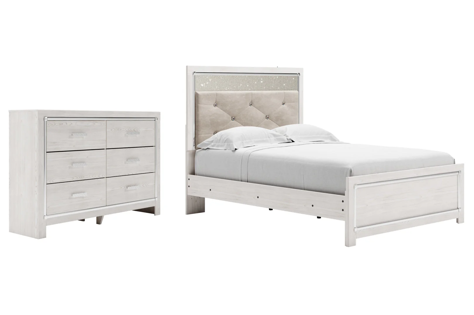 Altra White Panel Bedroom Set