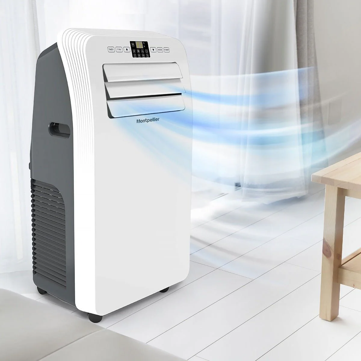 Montpellier 220 volt Portable air conditioner heater dehumidifier and fan 12,000 BTU MAC12000W220v