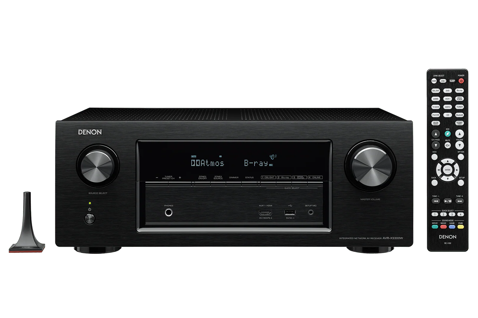 Denon AVR-X3300W 7.2 Channel 220 Volt Audio/Video Receiver with Wi-Fi