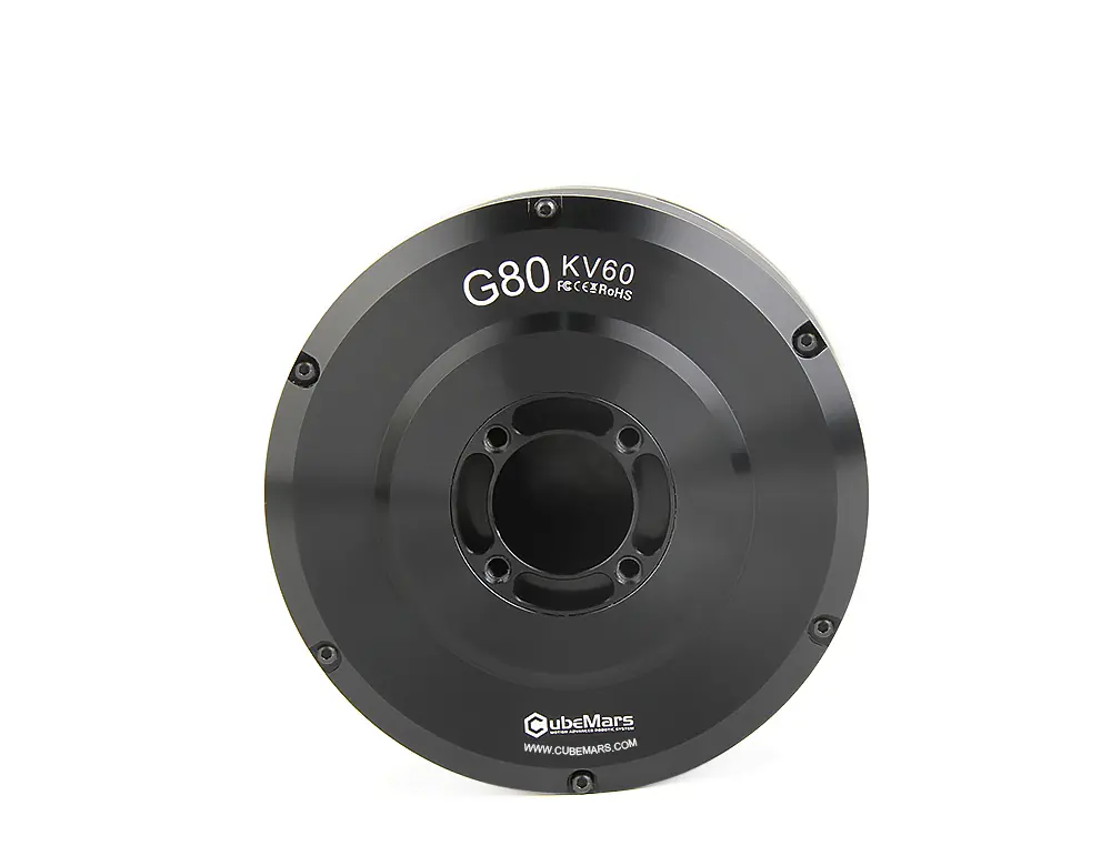 CubeMars G80 KV30 KV60 Gimbal Motor 24V 1Nm 2.9Nm Peak Torque Large Hollow Shaft Low Cogging Torque Dual Control Modes