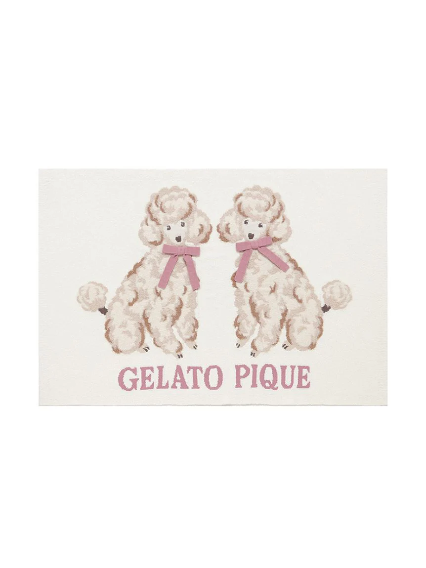 Ribbon Poodle Jacquard Blanket