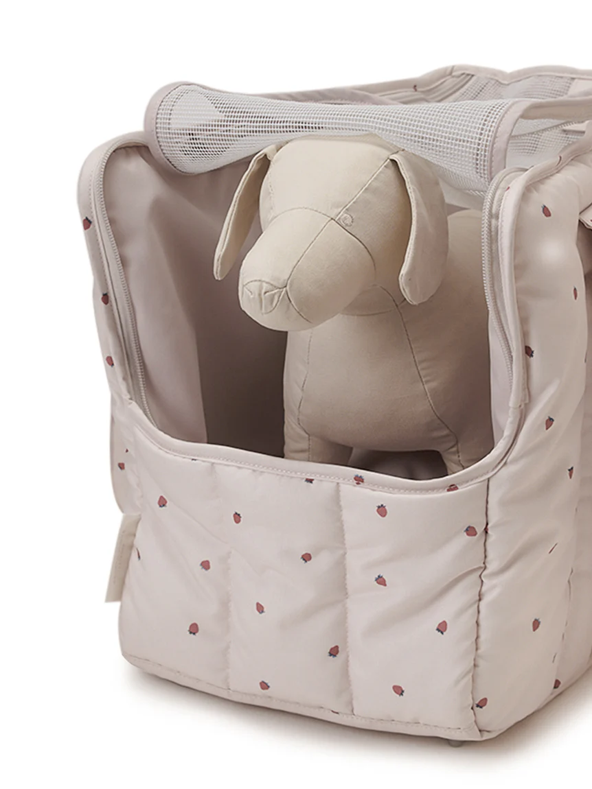 【CAT&DOG】Strawberry Quilting Carrier Bag